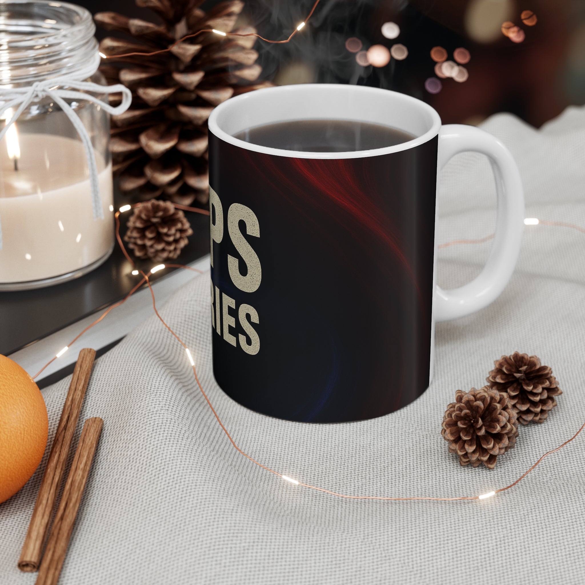 Cops Stories-mugg, kaffekopp till polis, present till polis, humormugg, kontorsdryck, rolig polispresent