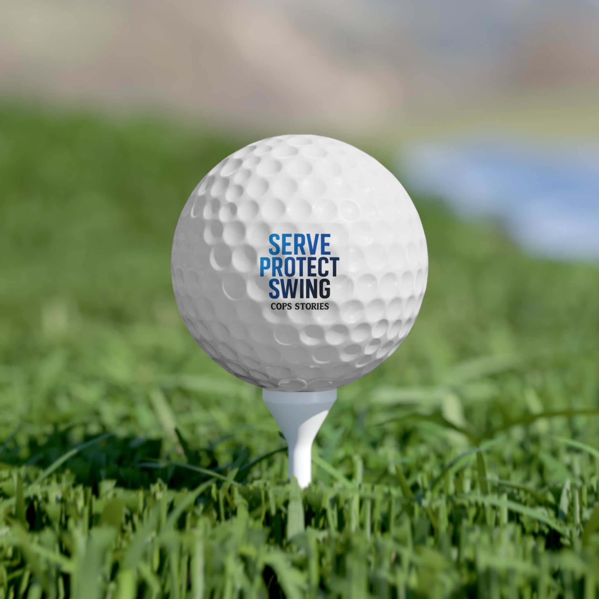 Anpassade golfbollar - Serve Protect Swing Design - Perfekt för golfälskare