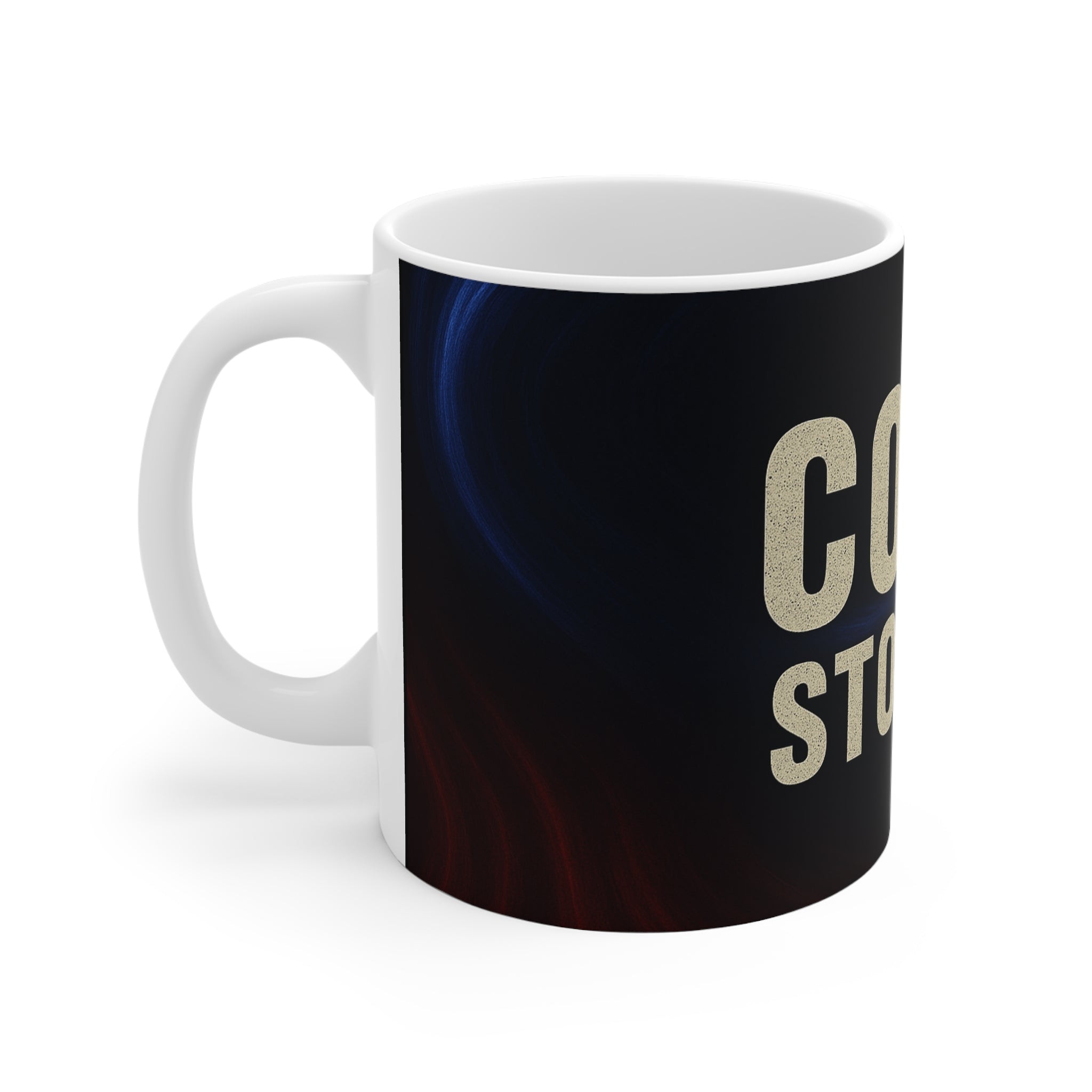 Cops Stories-mugg, kaffekopp till polis, present till polis, humormugg, kontorsdryck, rolig polispresent