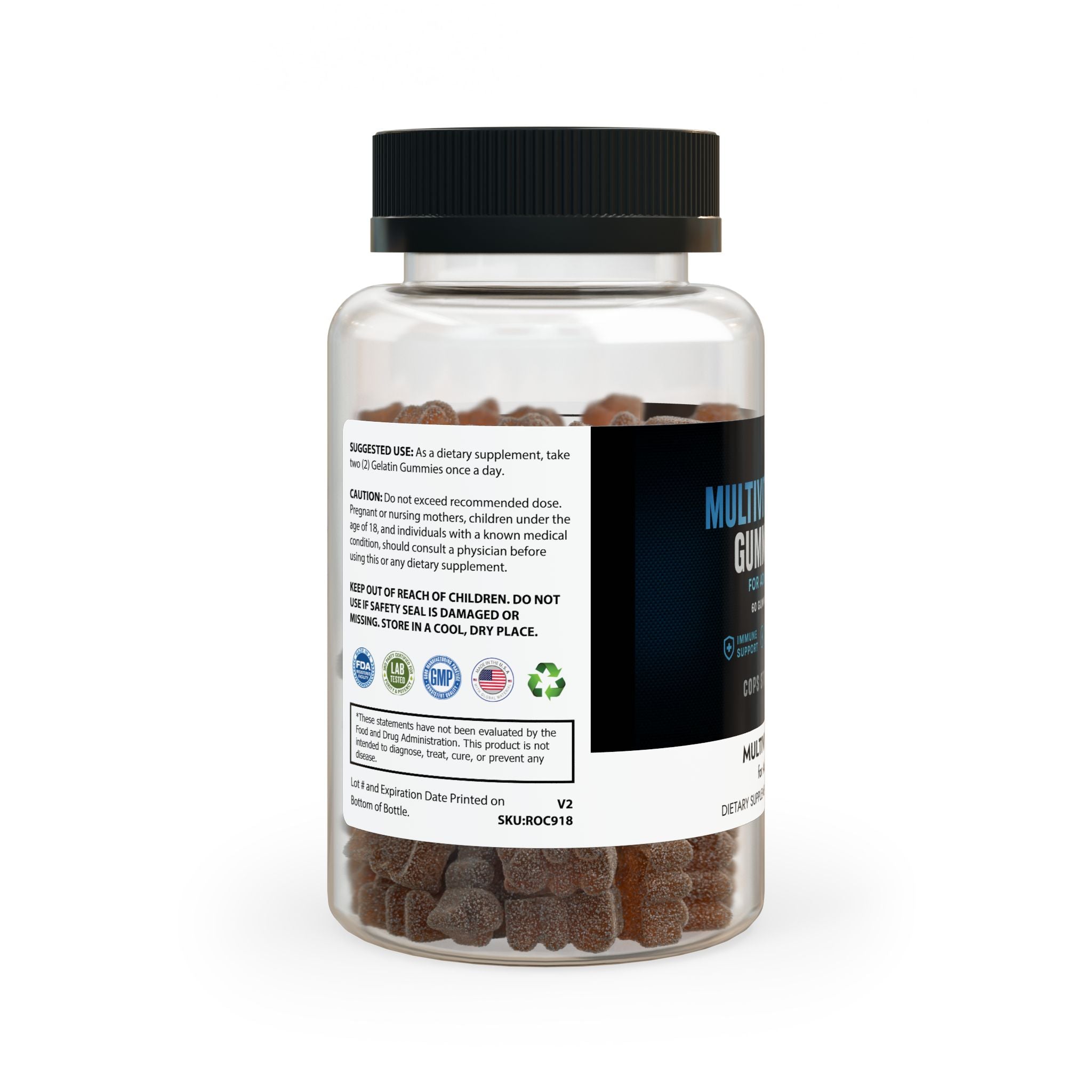 Multivitamingodis för vuxna (60 godisar)