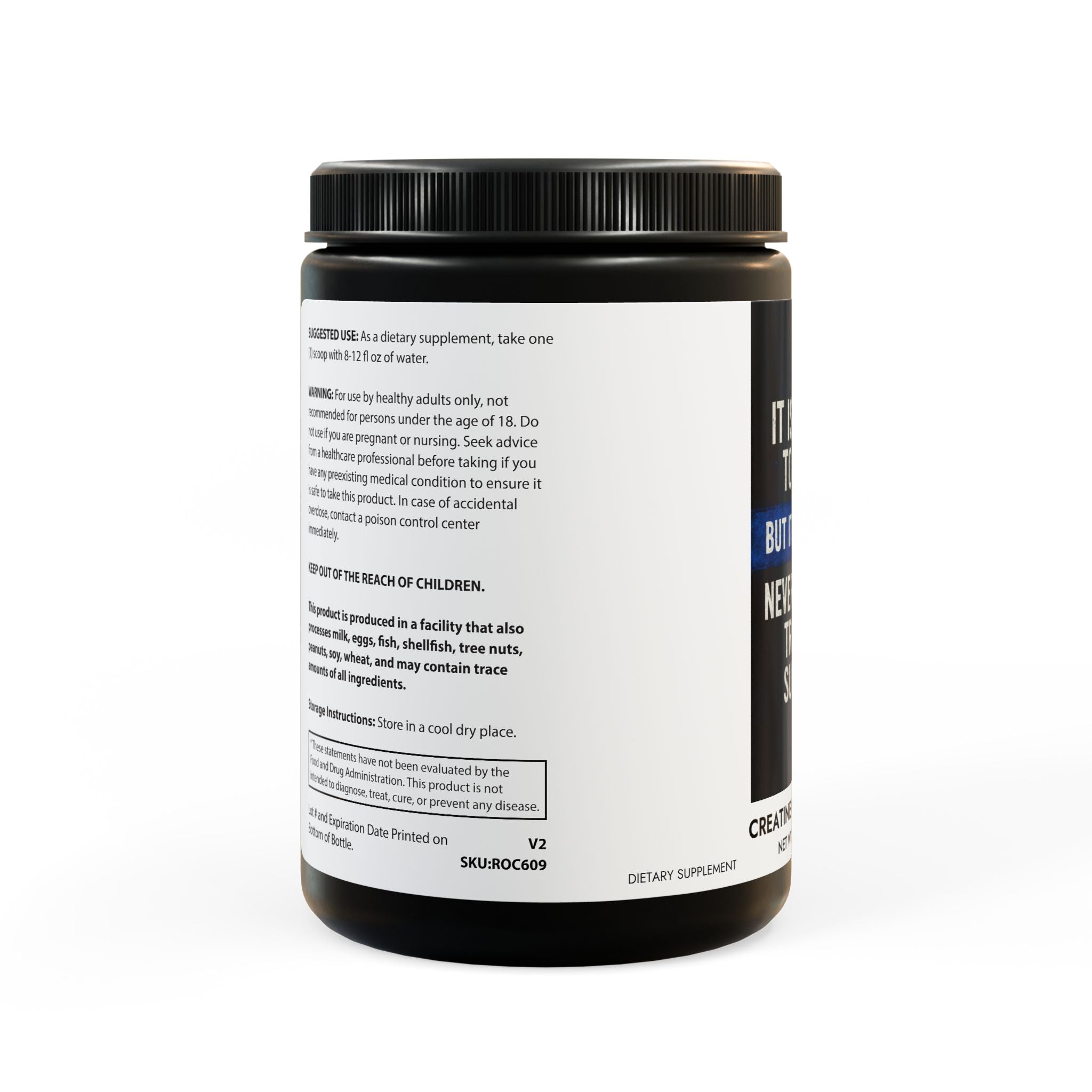 Kreatinmonohydrattillskott (300 g, 10,58 oz)
